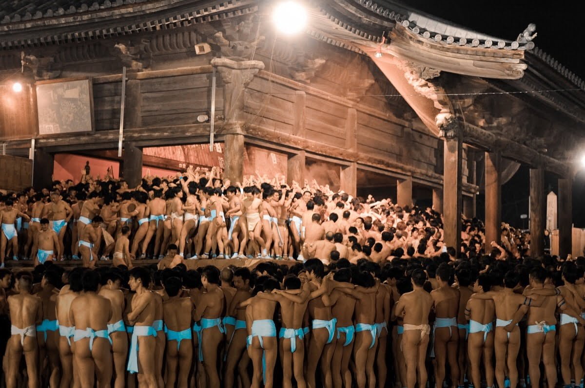 Hadaka Matsuri (-Naked Festival-) in Saidaiji, Japan