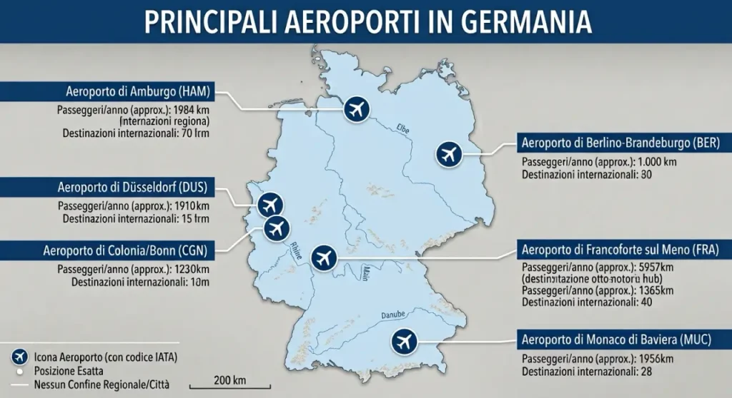 Principali aeroporti in Germania